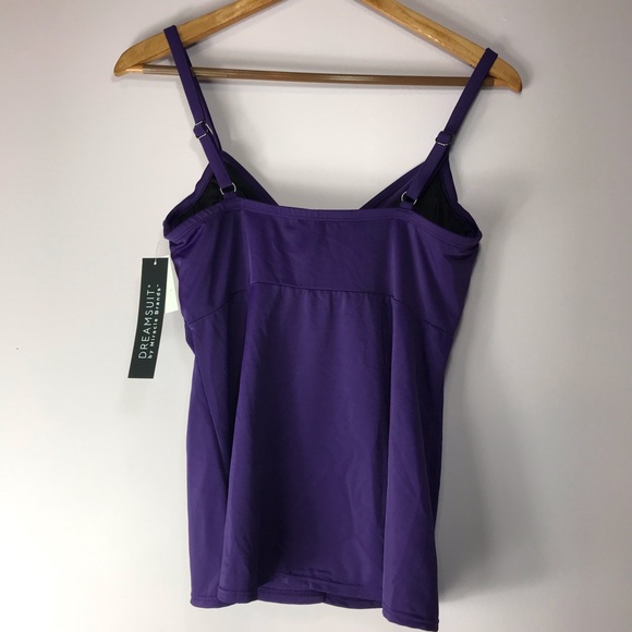 NWT DreamSuit Miracle Suit Twist Top Tankini 10 12 - Picture 10 of 12